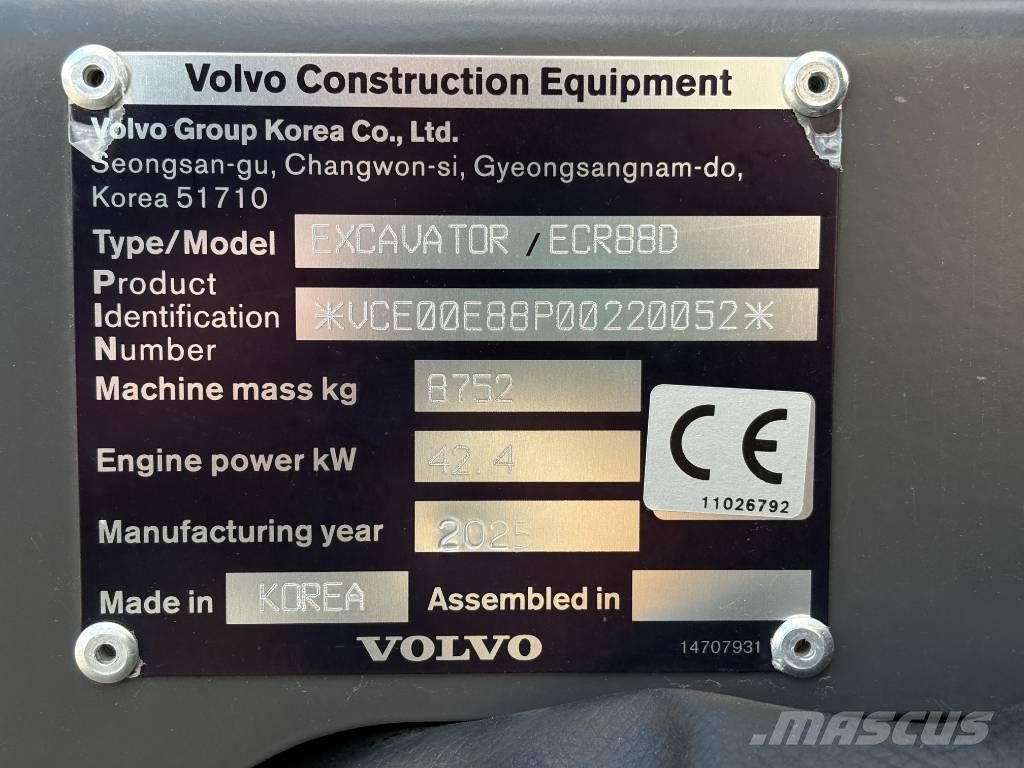 Volvo ECR 88 D Midikaivukoneet 7t - 12t
