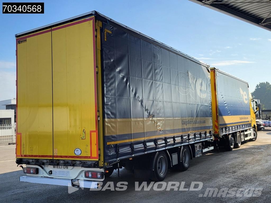 Volvo FH 460 6X2 Combi LNG Engine Curtainsider Sliding r شاحنات بغطاء جانبي