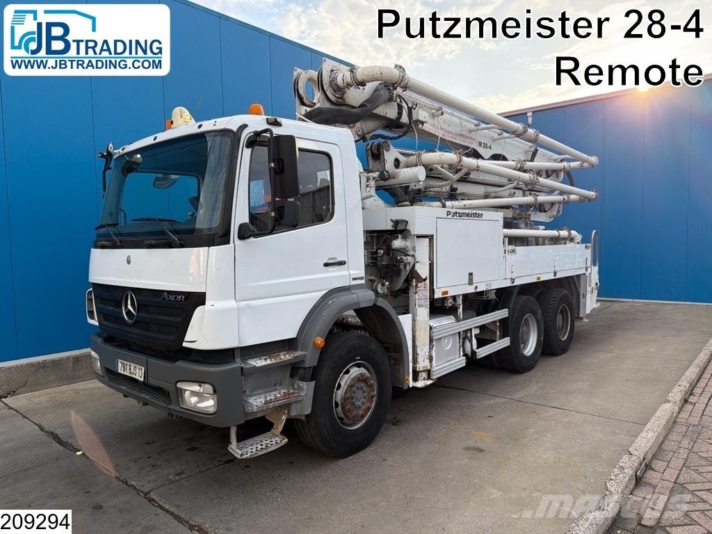 Mercedes-Benz Axor 2633 6x4, Putzmeister, Bladgeveerd, Steel spr Camiões bomba Betão