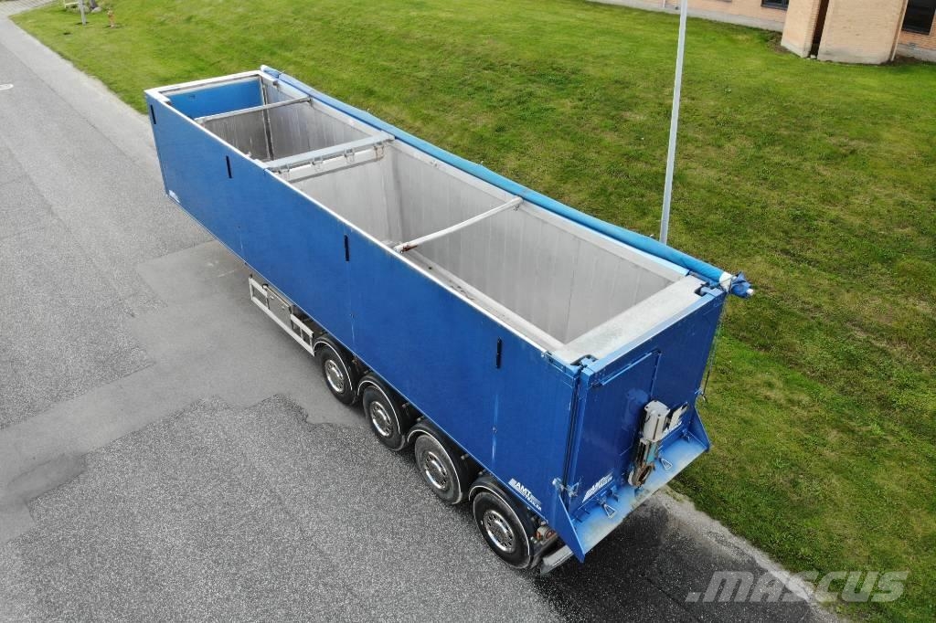 AMT TK400 4 akslet 60 m3 fisketrailer Semi-trailer med tip