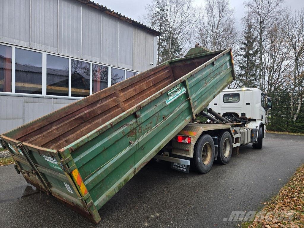 Scania P400 6X2 MULTILIFT + BOX 吊鉤式起重車