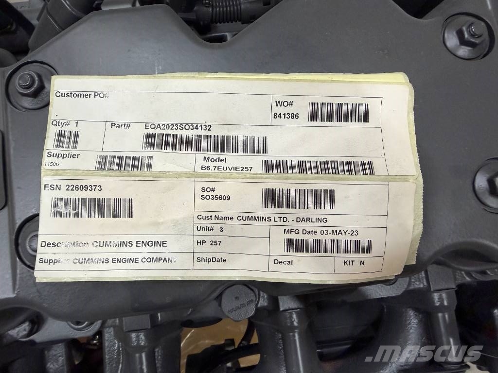 Cummins B6.7 ماكينات زراعية - غير ذلك