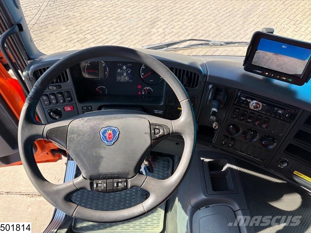 Scania P 450 8x4, EURO 6, Retarder, PTO, Hiab Camiones de cama baja