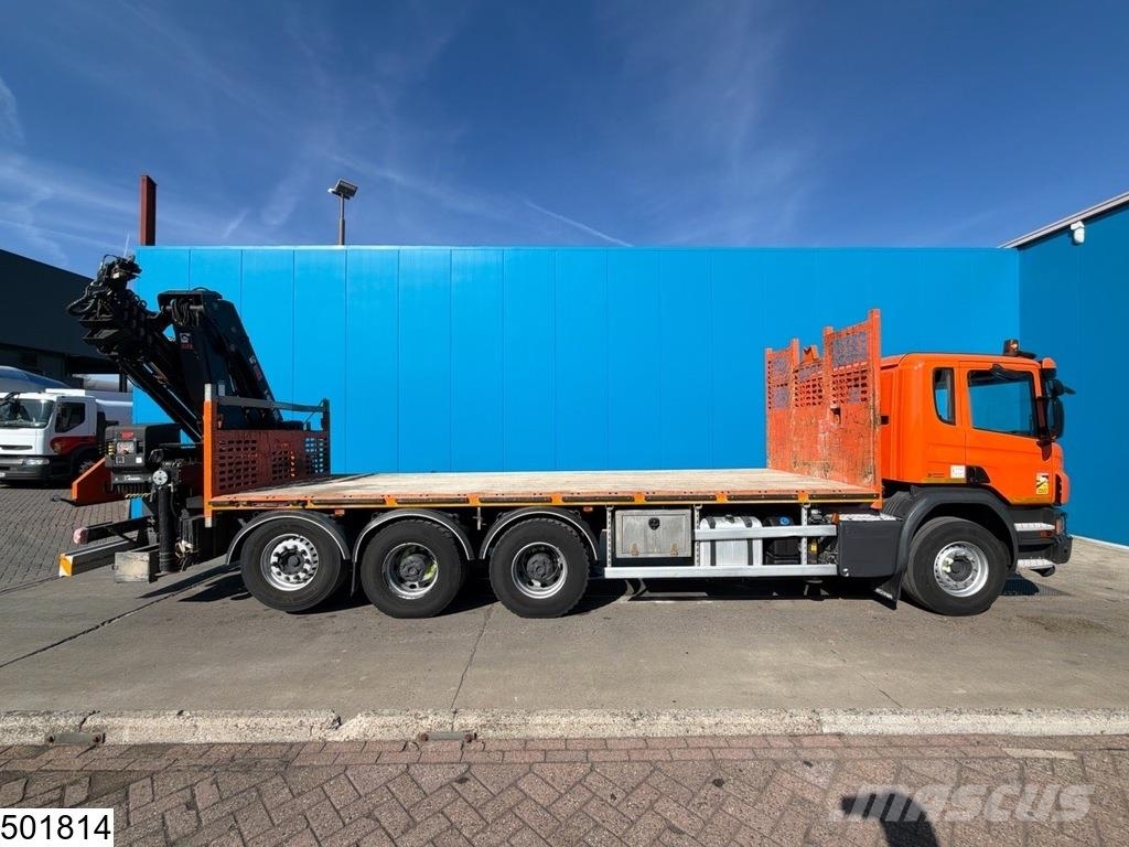 Scania P 450 8x4, EURO 6, Retarder, PTO, Hiab Camiones de cama baja
