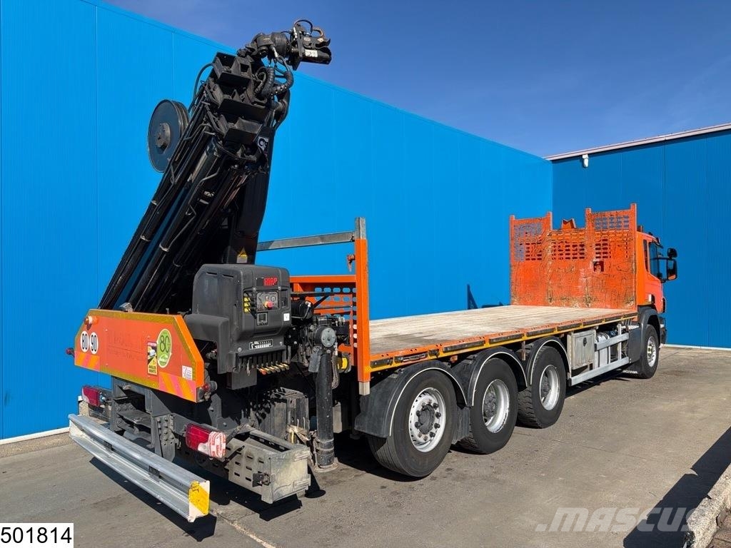 Scania P 450 8x4, EURO 6, Retarder, PTO, Hiab Camiones de cama baja