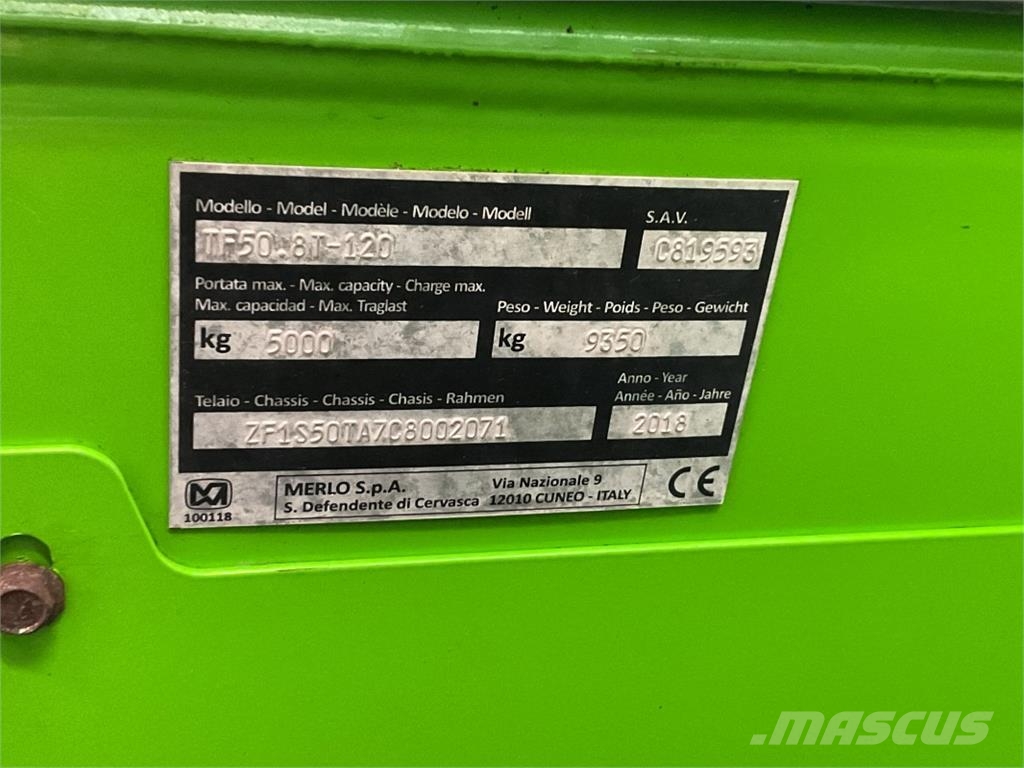 Merlo TF 50.8 T-120 Teleskopiniai krautuvai