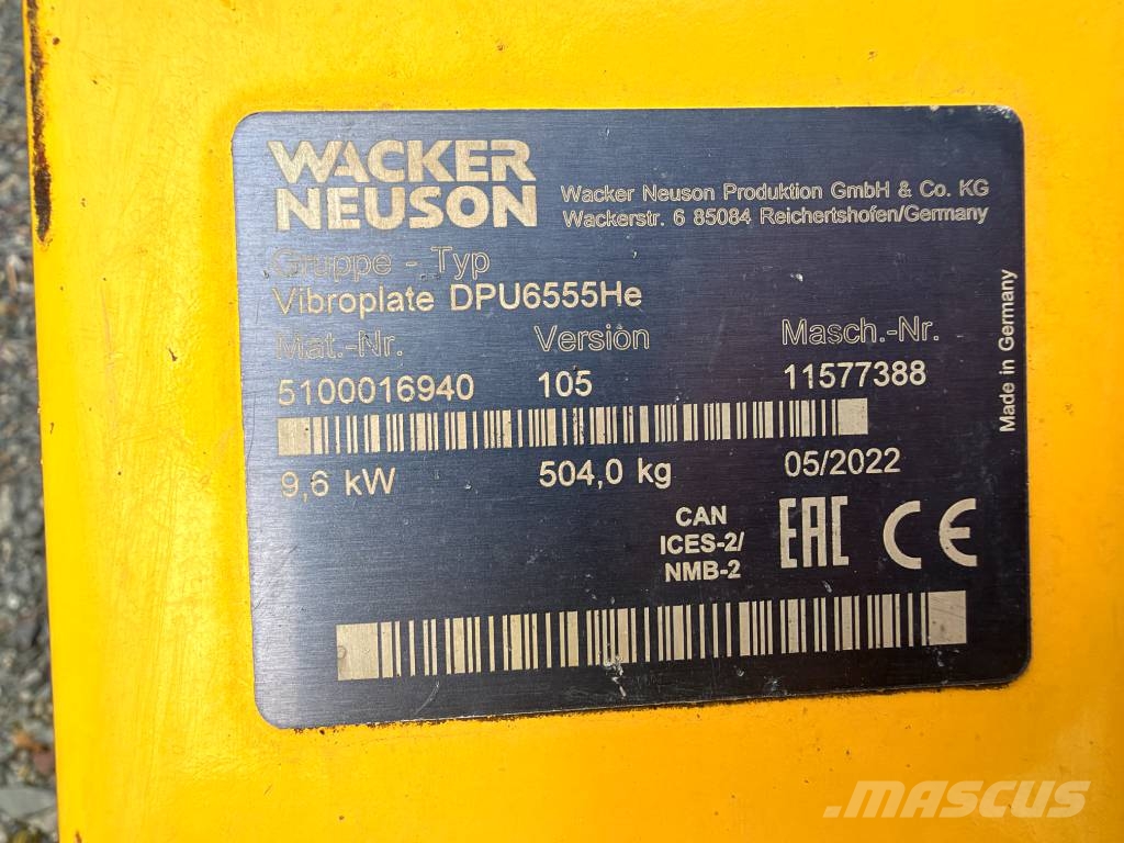 Wacker Neuson DPU6555He Vibro plošče