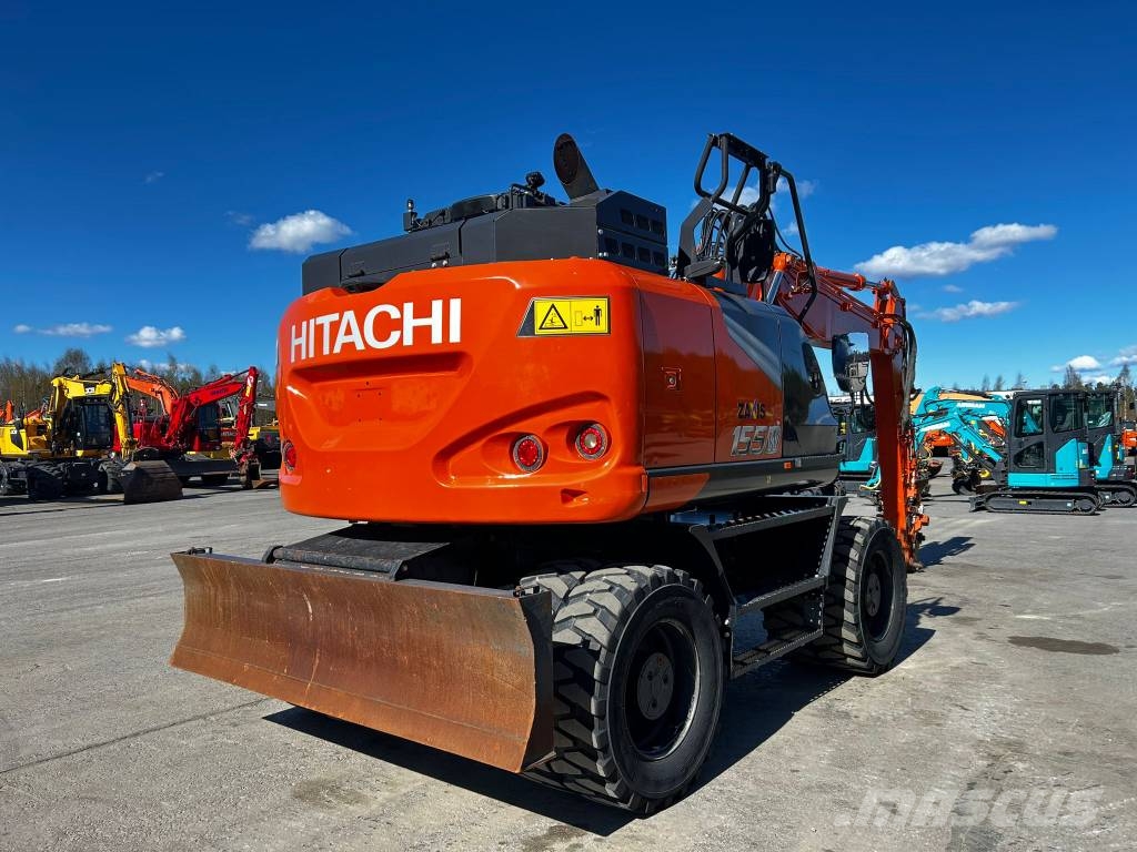 Hitachi ZX 155 W-7 / Hieno kone, Stage V, Rasvari! Εκσκαφείς με τροχούς - λάστιχα
