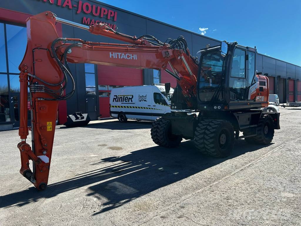 Hitachi ZX 155 W-7 / Hieno kone, Stage V, Rasvari! Εκσκαφείς με τροχούς - λάστιχα