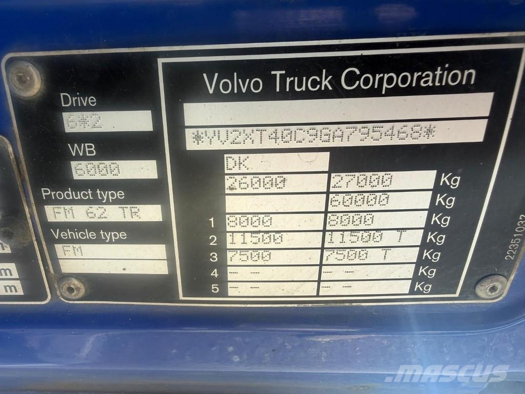 Volvo FM 500 6X2 EURO 6 + MENKE Kamioni za prevoz životinja