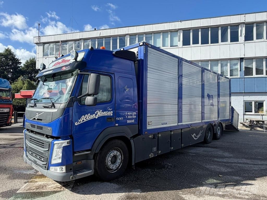 Volvo FM 500 6X2 EURO 6 + MENKE Kamioni za prevoz životinja