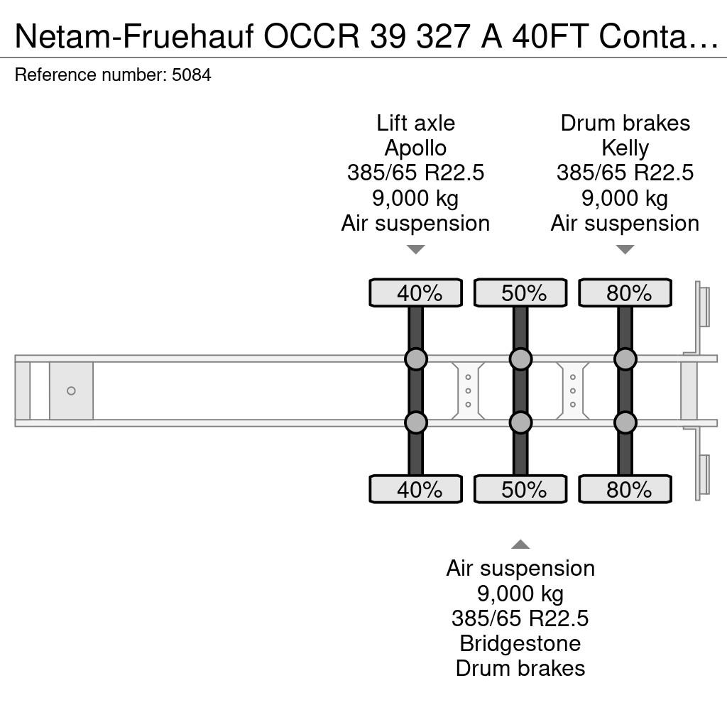 Netam-Fruehauf OCCR 39 327 A 40FT Container Chassi Container semi-trailers