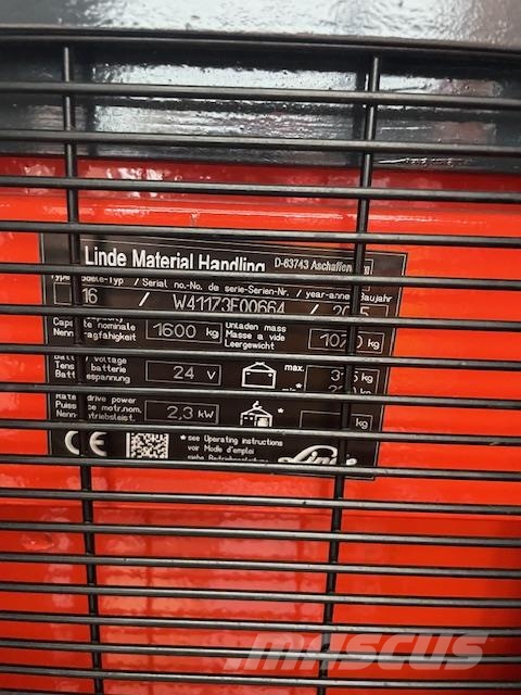 Linde L16 Самохідні електроштабелери