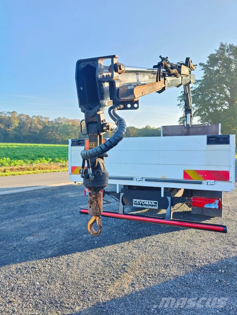 MAN TGM 18.250 Open box + HIAB 166-3 Flakbilar