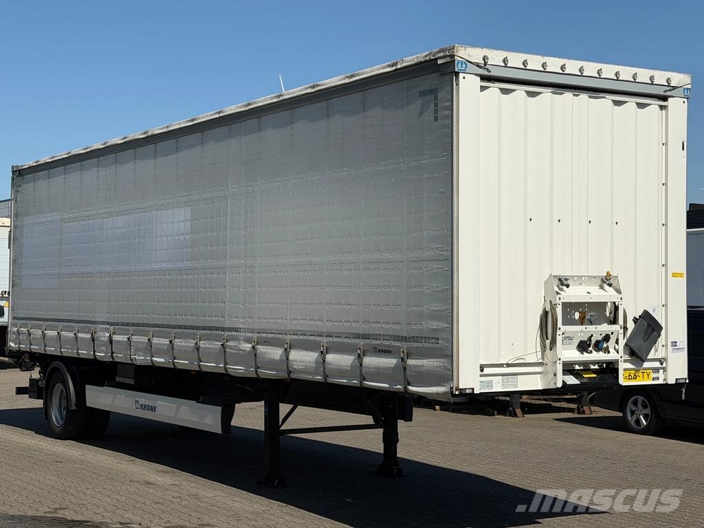 Krone SE City / Schuifzeil-Dak / 2500 Laadklep / Stuur-a Semi Reboques Cortinas Laterais