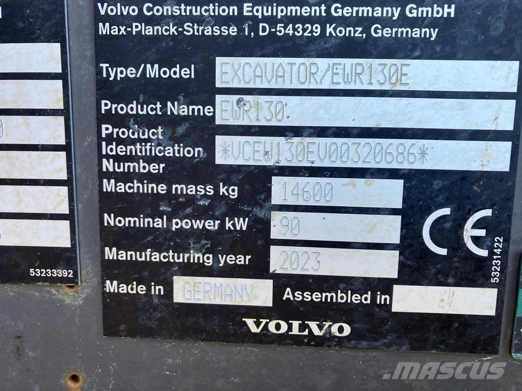 Volvo EWR 130 E Wielgraafmachines