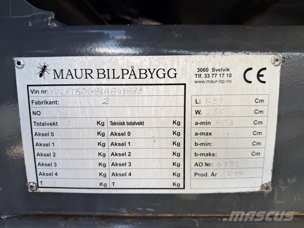 Volvo FH540 8X4 EURO6 + RETARDER + STEEL/AIR + LIFTING A شاحنات قلابة