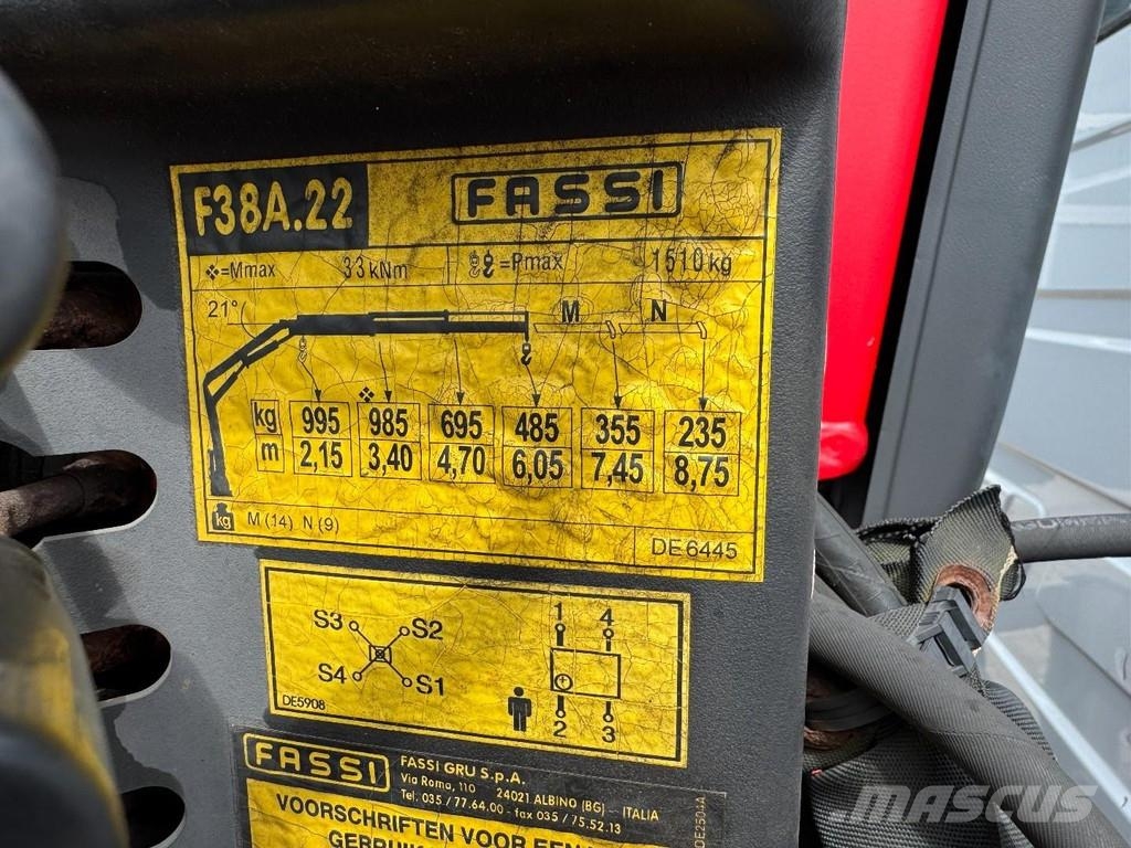 Mercedes-Benz Vario 614, Fassi F38A 2, Rotator, 2 x Extra Funkti Автокраны