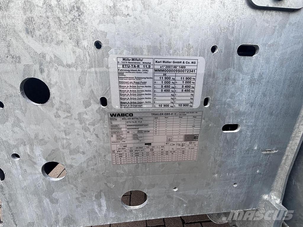Müller-Mitteltal Tandem Tieflader ETÜ TA R 11,9 Mélybölcsős