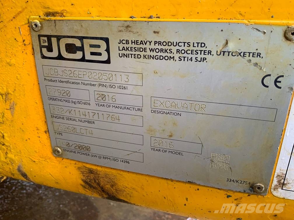 JCB JS 260 LC Gravemaskiner på larvebånd
