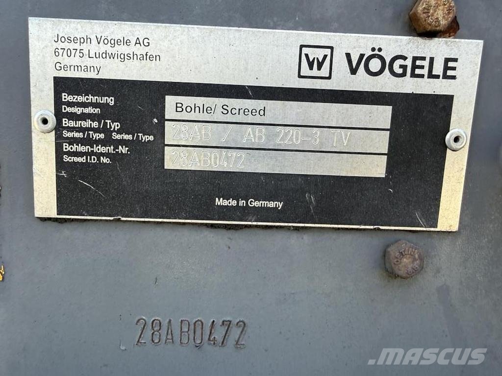 Vögele Super 800-3i Gradbeništvo - drugo