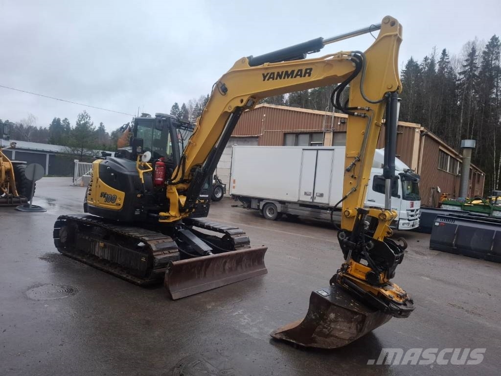 Yanmar SV 100-2A + LEICA 3D Средни екскаватори 7т - 12т