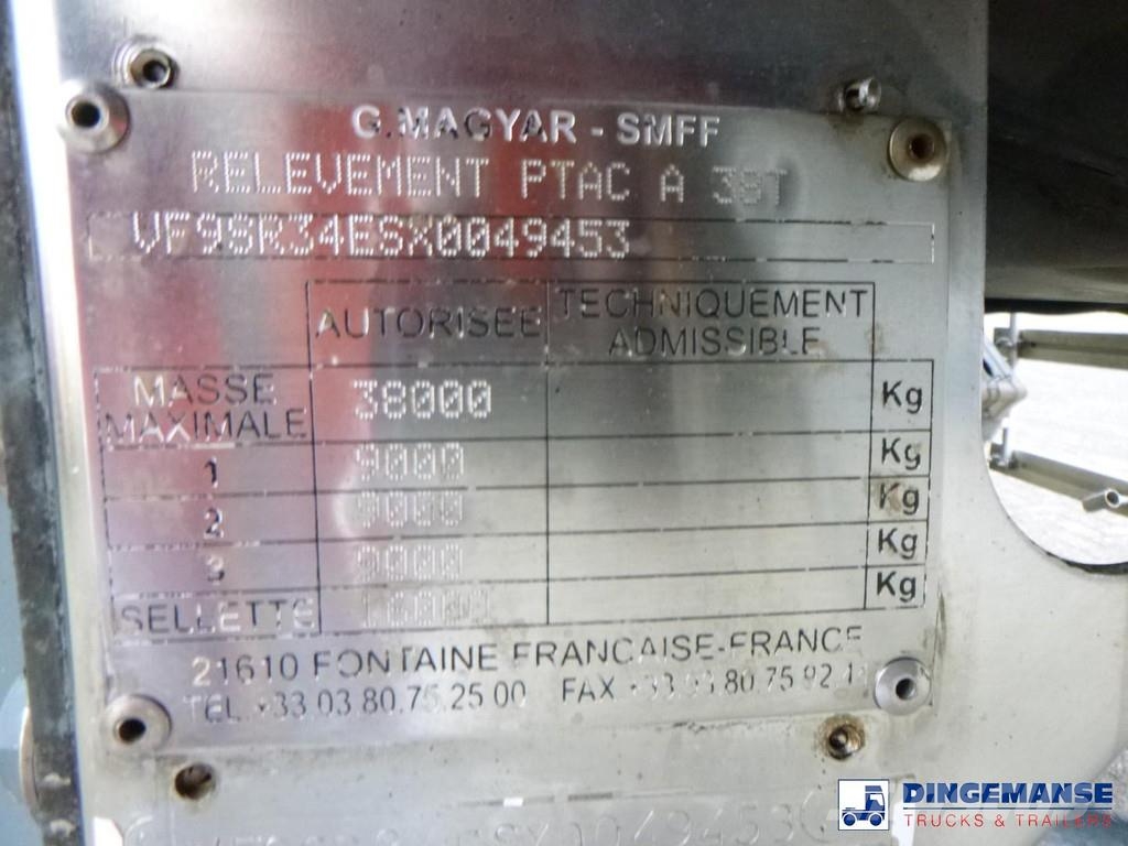Magyar Bitumen tank inox 30 m3 / 1 comp Полуприцепы-Цистерны