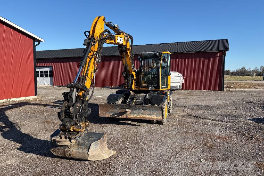 JCB Hydradig 110W inkl 3 skopor och Palmse kärra Hjulgrävare