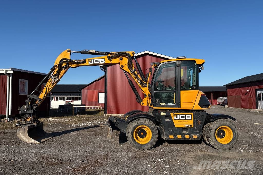 JCB Hydradig 110W inkl 3 skopor och Palmse kärra Hjulgrävare