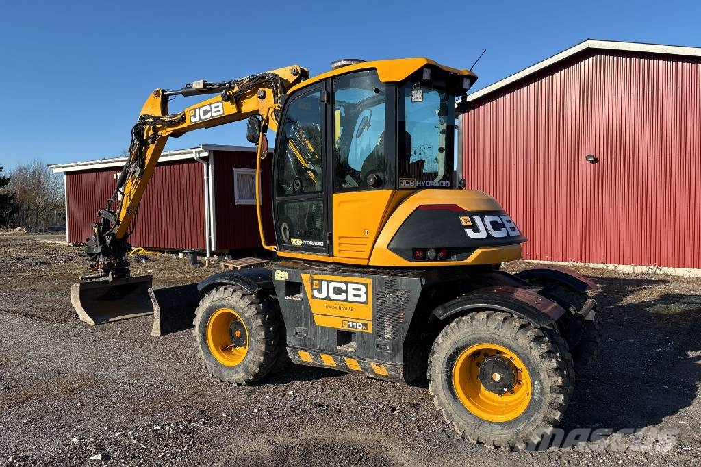 JCB Hydradig 110W inkl 3 skopor och Palmse kärra Hjulgrävare