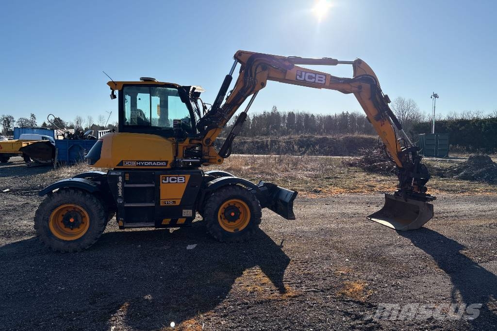 JCB Hydradig 110W inkl 3 skopor och Palmse kärra Hjulgrävare