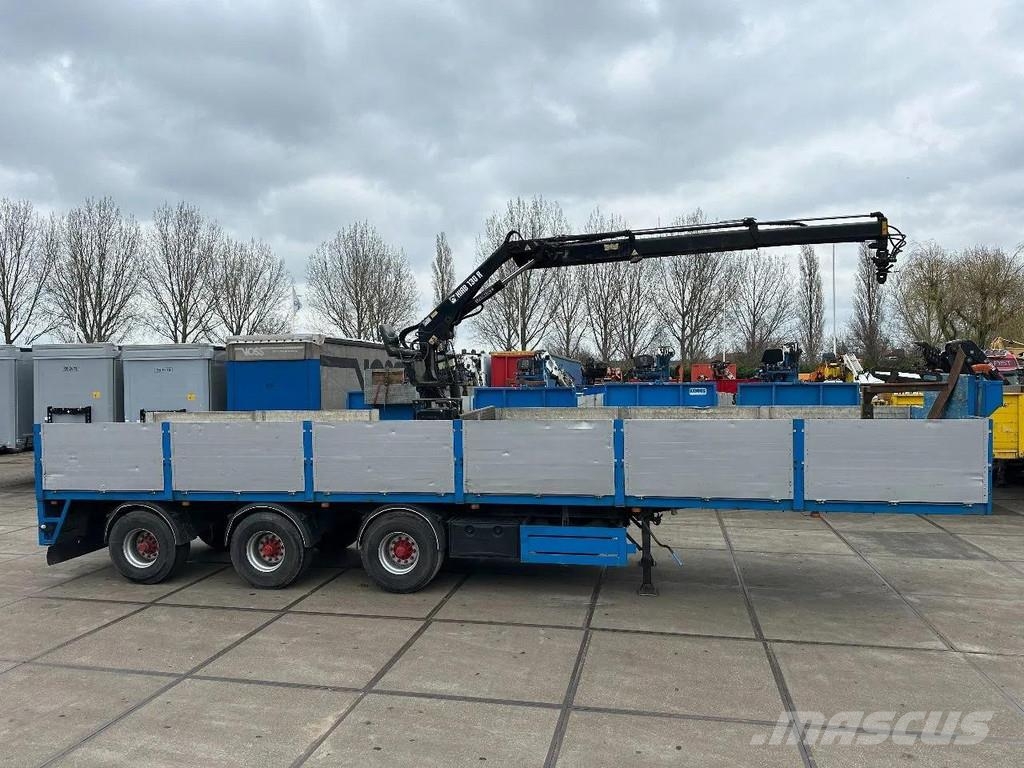 Kwb P-423-STI-R 3 AXLE BPW + HIAB 130R F22 Напівпричепи-платформи/бічне розвантаження