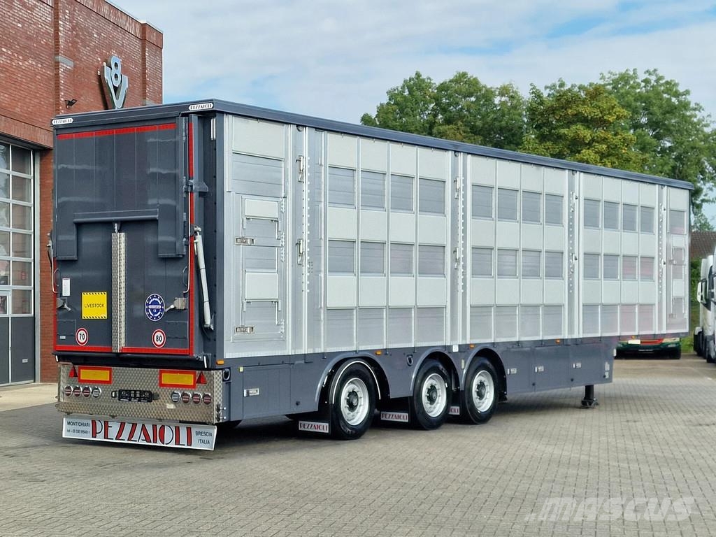Pezzaioli NEW - 3 stock livestock - Water & Ventilation - St Dzīvnieku transportēšanas piekabes
