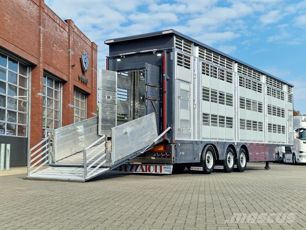 Pezzaioli NEW - 3 stock livestock - Water & Ventilation - St Dzīvnieku transportēšanas piekabes