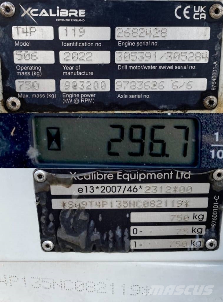 X CALIBRE T4P 1er Main endommagée Lätta borr
