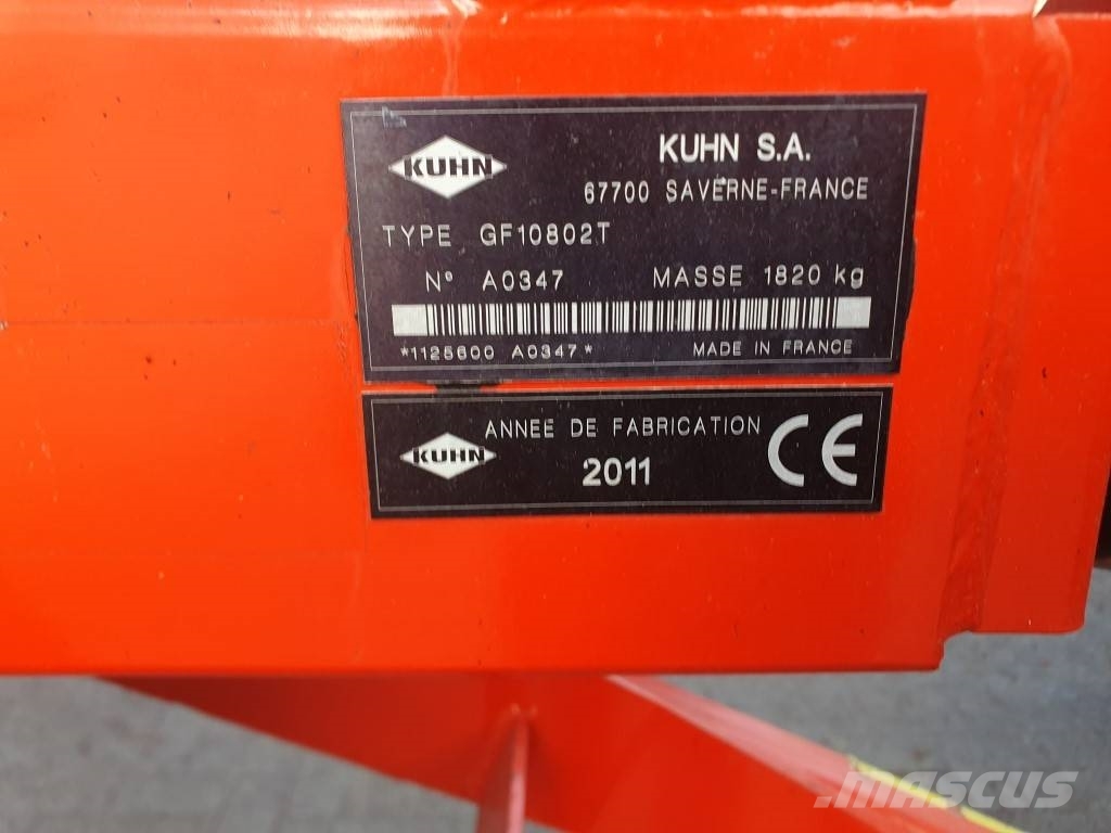 Kuhn GF 10802 T Digidrive مكابس وميبسات التبن