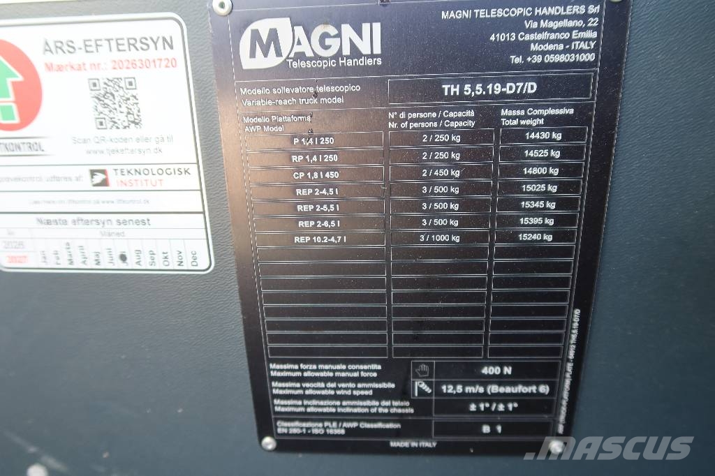 Magni TH 5,5.19-D7/D Telescopic handlers