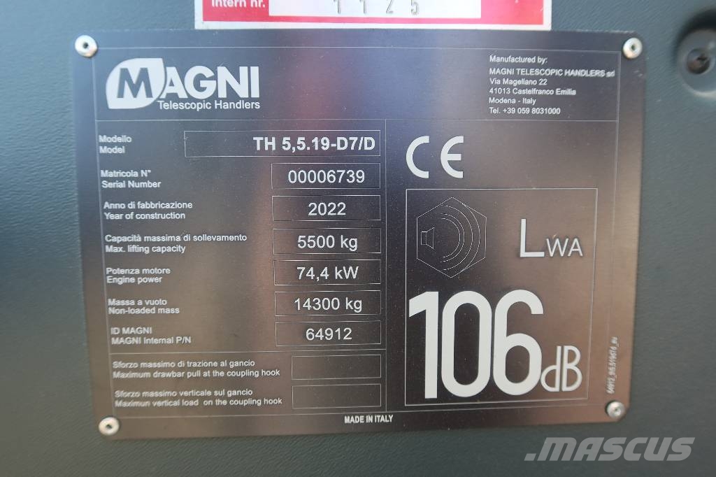 Magni TH 5,5.19-D7/D Telescopic handlers