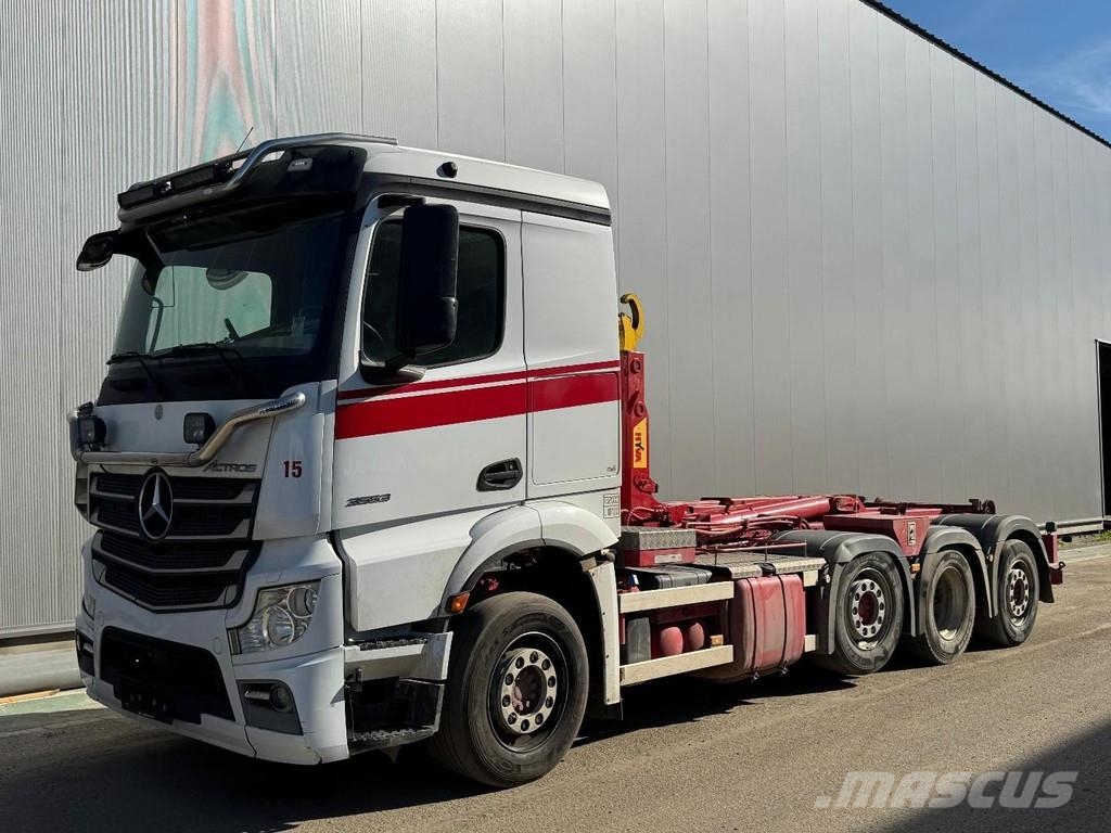 Mercedes-Benz Actros 3553 8X2 EURO 6 + HYVA HOOKLIFT Abrollkipper