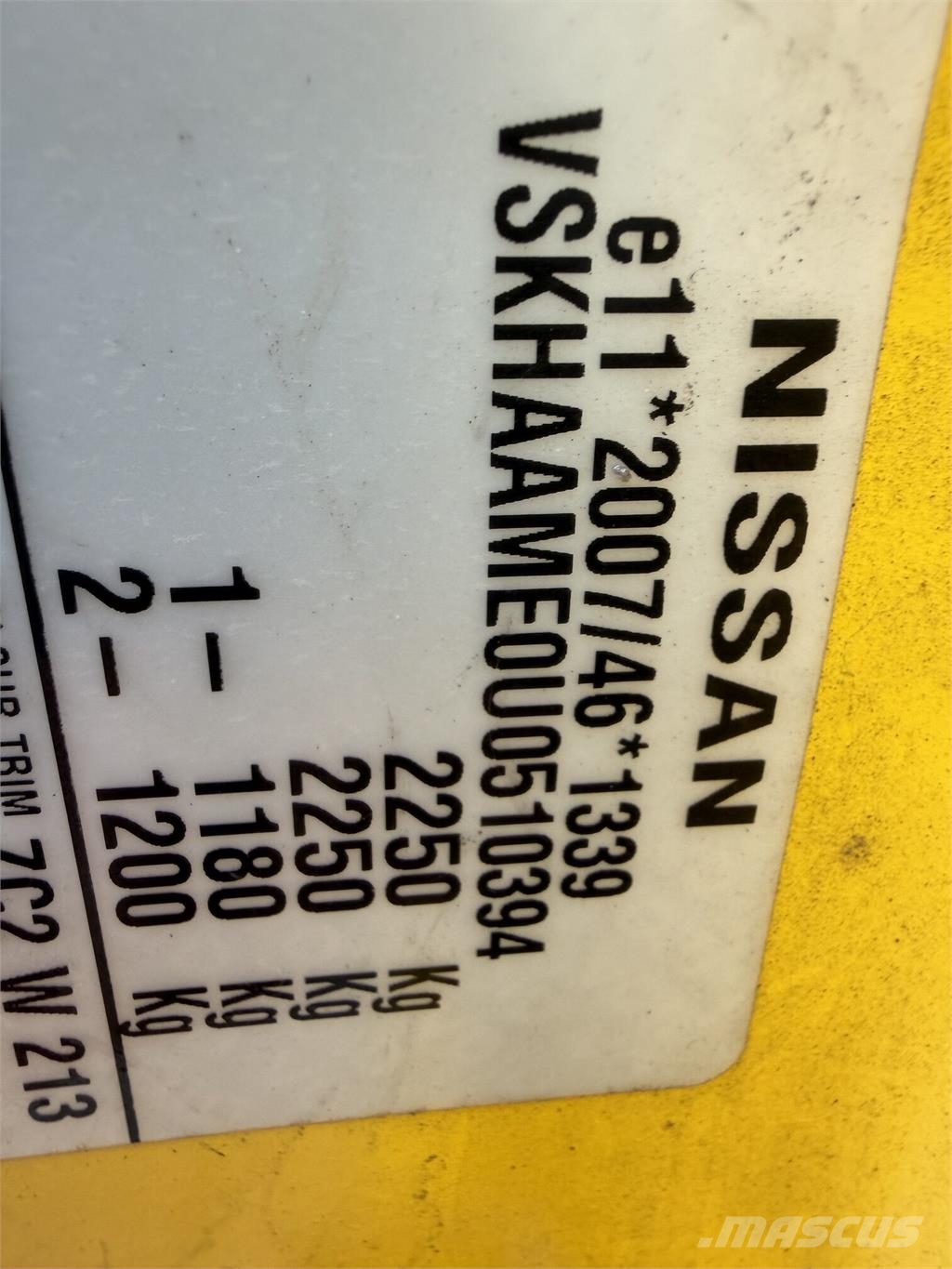Nissan e-NV200 VIN 394 Dostavna vozila / kombiji