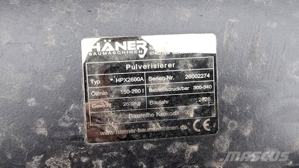 Häner HPX 2600AX New Pulveriser (Demolition Crusher )