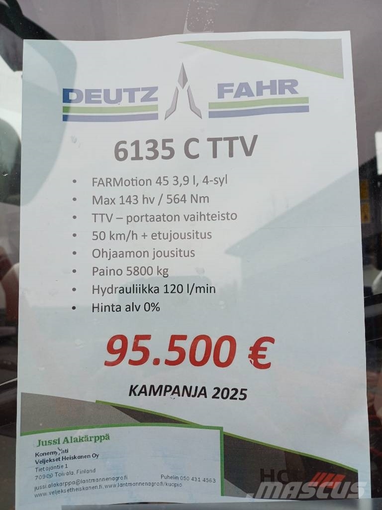 Deutz-Fahr 6135 C TTV トラクター