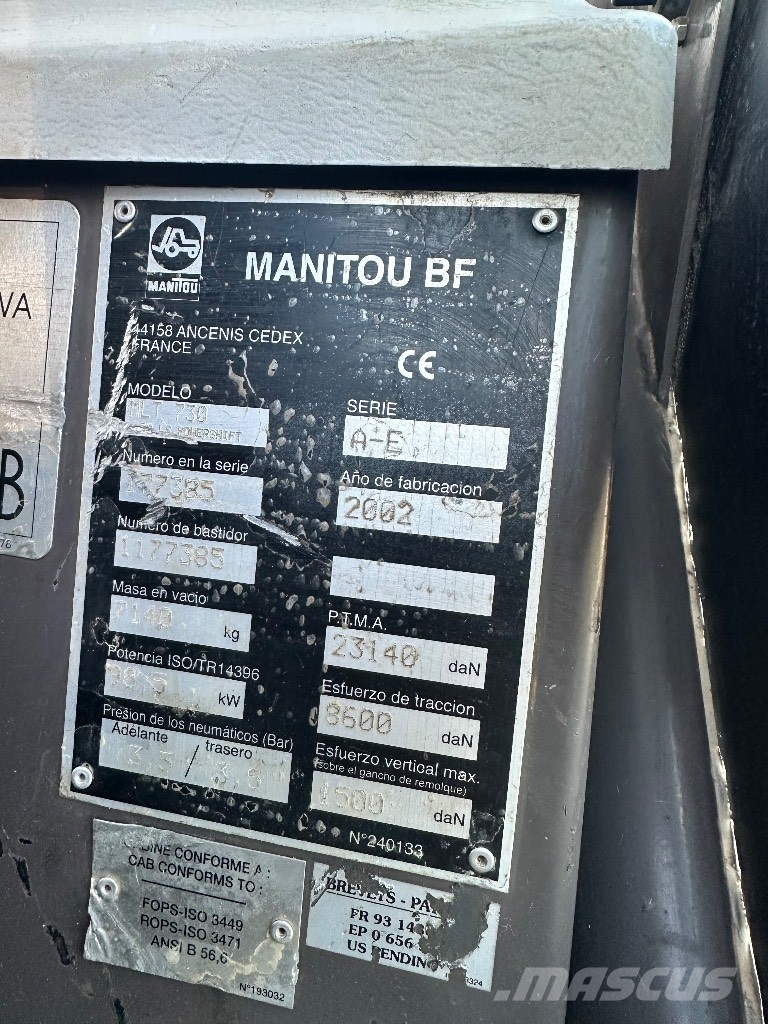 Manitou MLT 730 Teleskopické nakladače pre poľnohospodárstvo