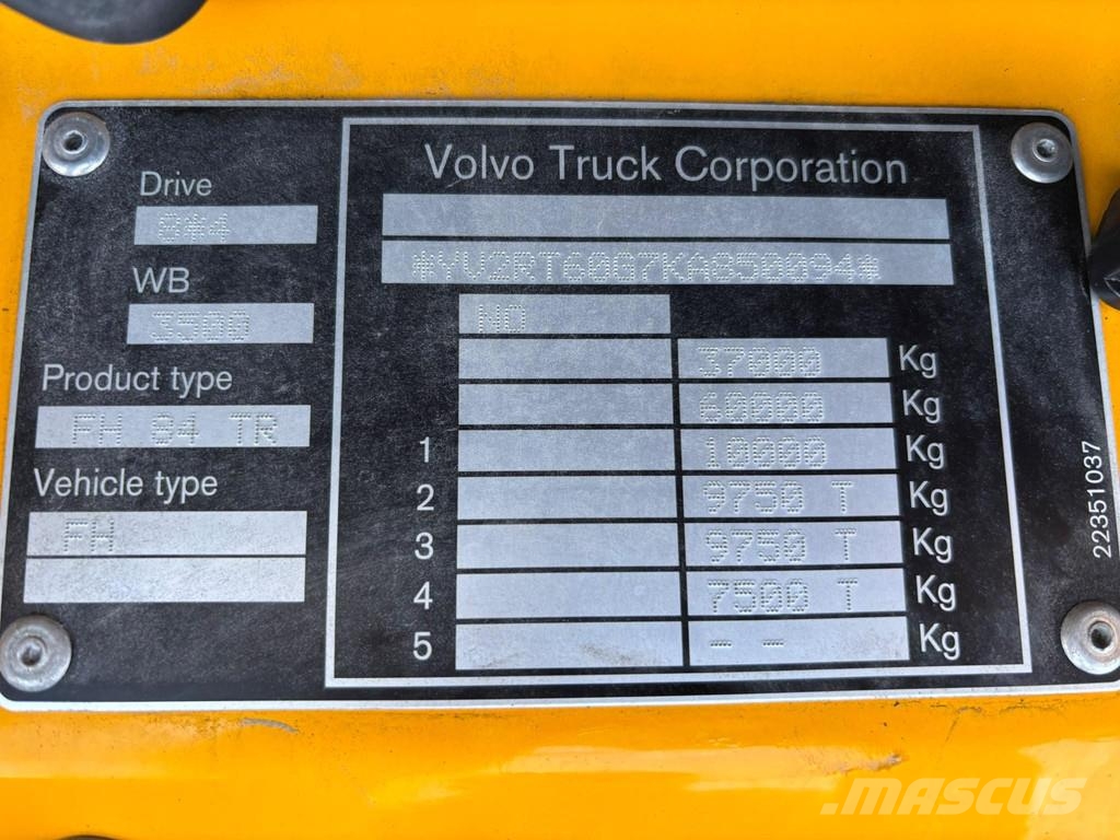 Volvo FH540 8x4*4 EURO6 + JOAB 1470mm شاحنات الرافعات الخطافية