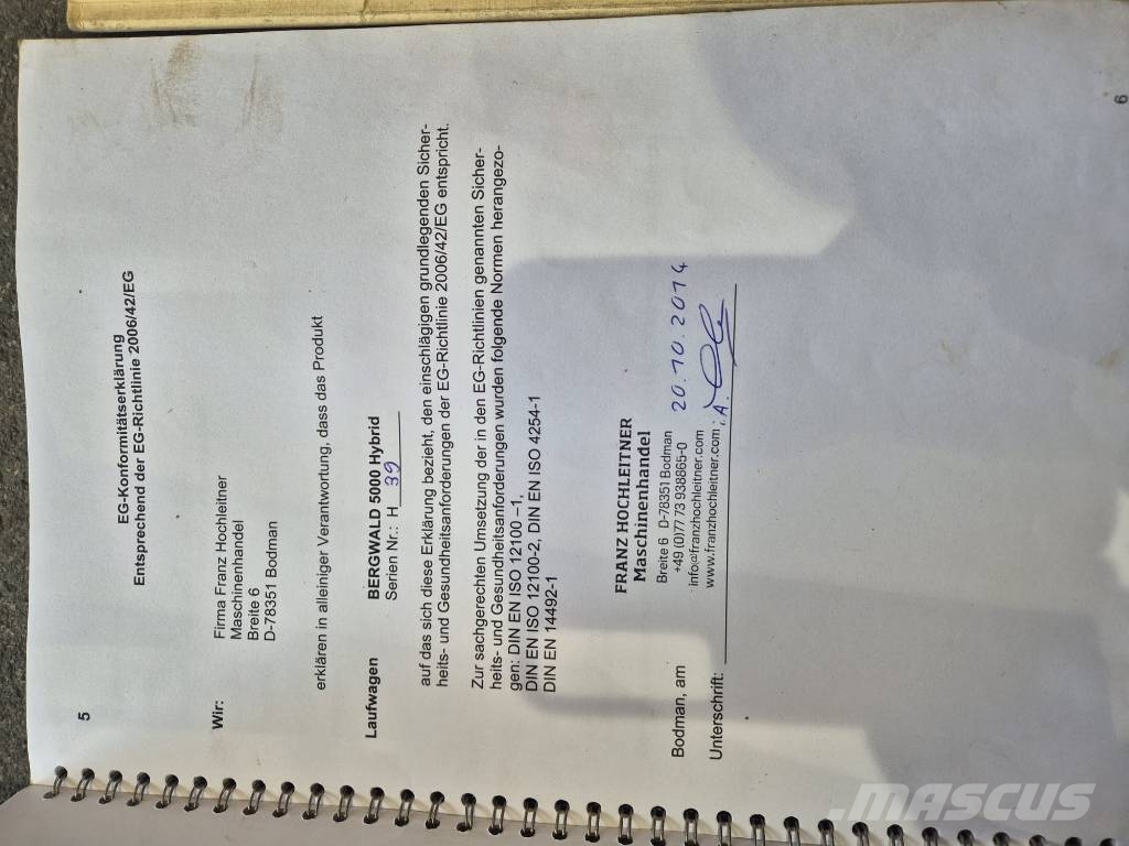 Franz Hochleitner Bergwald 5000 HYBRID معدات الحِراجة - غير ذلك