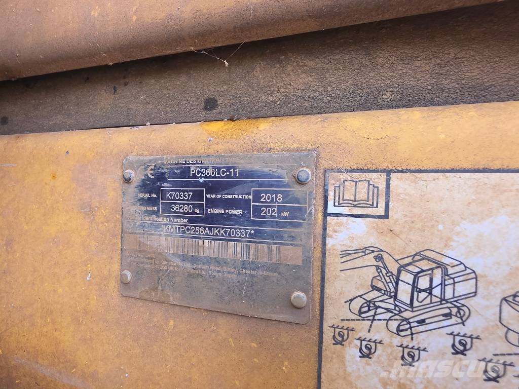Komatsu PC 360LC-11, 2018 ROK, 6500 MTH Koparki gąsienicowe