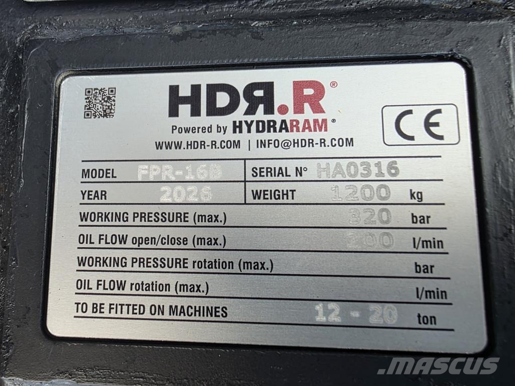 Hydraram FPR-16B cw 30 cw 40 vergruizer crusher Vergruizers