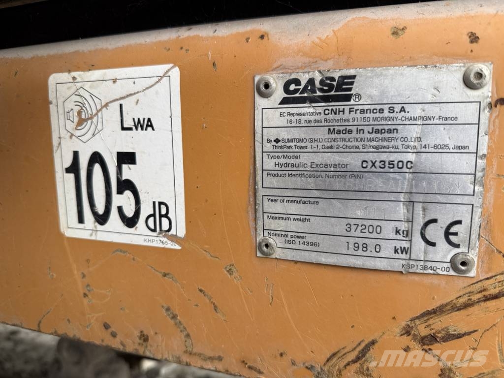 CASE CX 350C Rupsgraafmachines