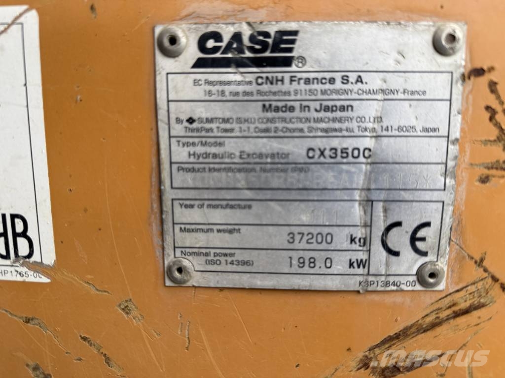 CASE CX 350C Rupsgraafmachines