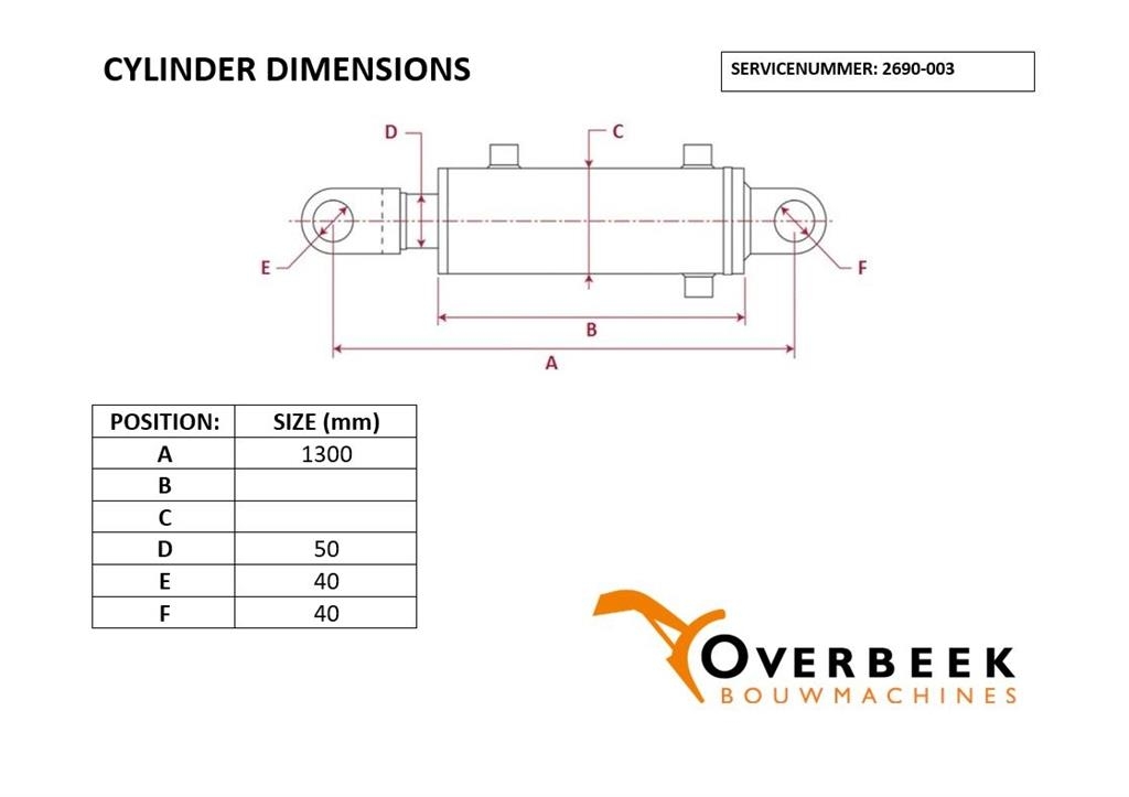 Kramer 520 Allrad-Tilt cylinder/Kippzylinder/Nijgcilinder Hidráulica